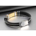 Silicone borracha equipe faculdade pulseiras, em branco silicone inox bracelete de corrente inlay